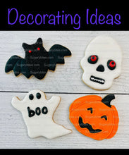 Load image into Gallery viewer, Halloween Cookie Decorating Kit, DIY Cookie Kit, (Large Cookies) ***INCLUDES 24 ITEMS*** With 4 Icing Bags &amp; 3 Deluxe Sprinkle!
