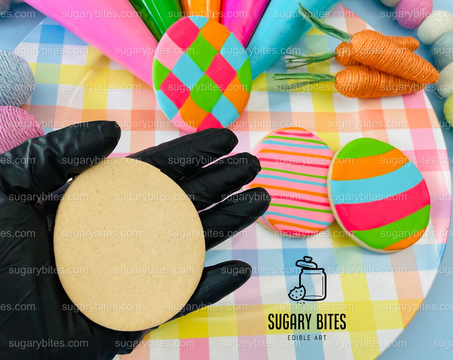 Easter Cookie Decorating Kit, DIY Spring Sugar Cookie Decorating Kit, **INCLUDES 24 ITEMS**, (Large Cookies)… with Deluxe Sprinkles!!!