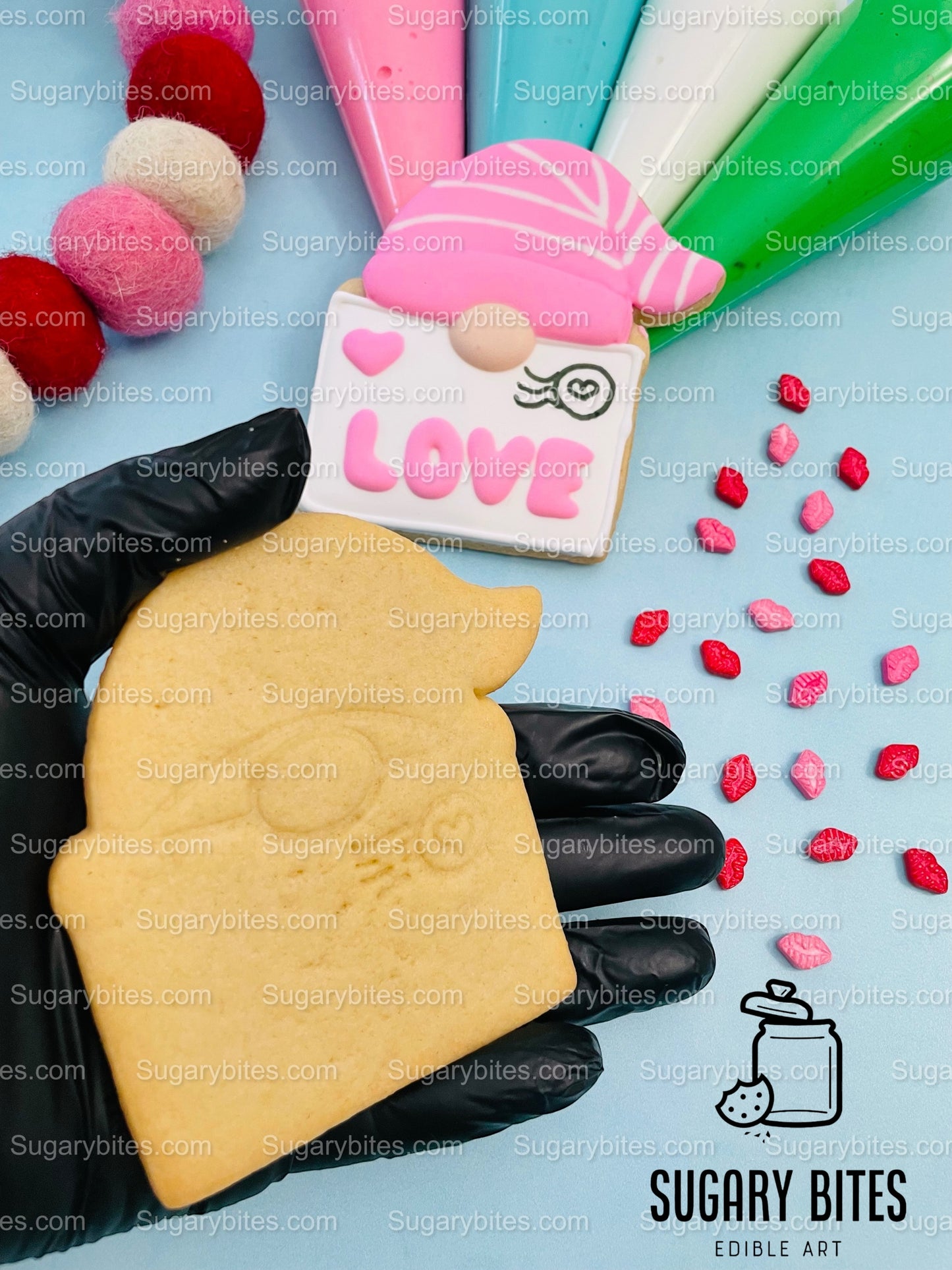 Valentine’s Day Cookie Decorating Kit, Heart DIY Cookie Kit, **INCLUDES 24 ITEMS** (Large Cookies), Deluxe Sprinkles Included!!!