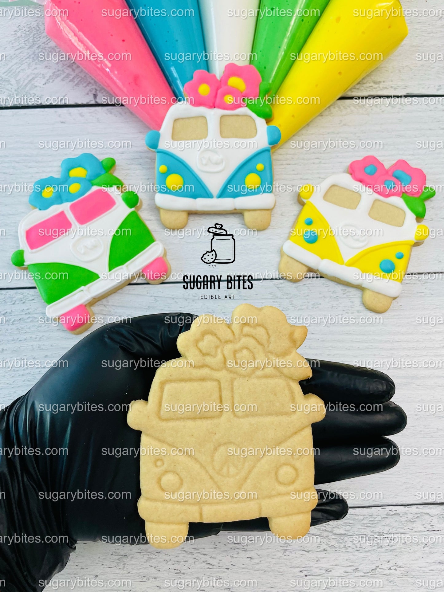Groovy Cookie Decorating Kit, Summer DIY Sugar Cookie Kit, **INCLUDES 25 ITEMS**, (Large Cookies)… with Deluxe Sprinkles!!!