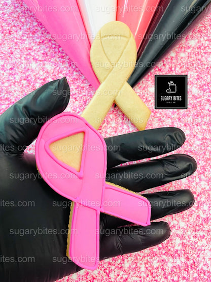 Pink DIY Cookie Kit | Sugar Vanilla Decorate-Your-Own Cookies | Pink Ribbon Fundraiser Gift Set | (Large Cookies) ***INCLUDES 24 ITEMS*** With 4 Icing Bags & 3 Deluxe Sprinkle!!