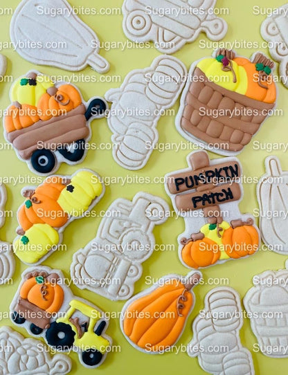 Fall Cookie Decorating Kit, Fall DIY Decorating Cookies Kit, (Large Cookies), **INCLUDES 25 ITEMS**, with 5 Icing Bags and 3 Sprinkles!!!