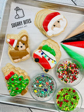 Load image into Gallery viewer, Christmas Cookie Decorating Kit, Christmas DIY Cookie Kit, (Large Cookies), ***INCLUDES 25 ITEMS*** With 5 Icing Bags &amp; 3 Deluxe Sprinkles!!
