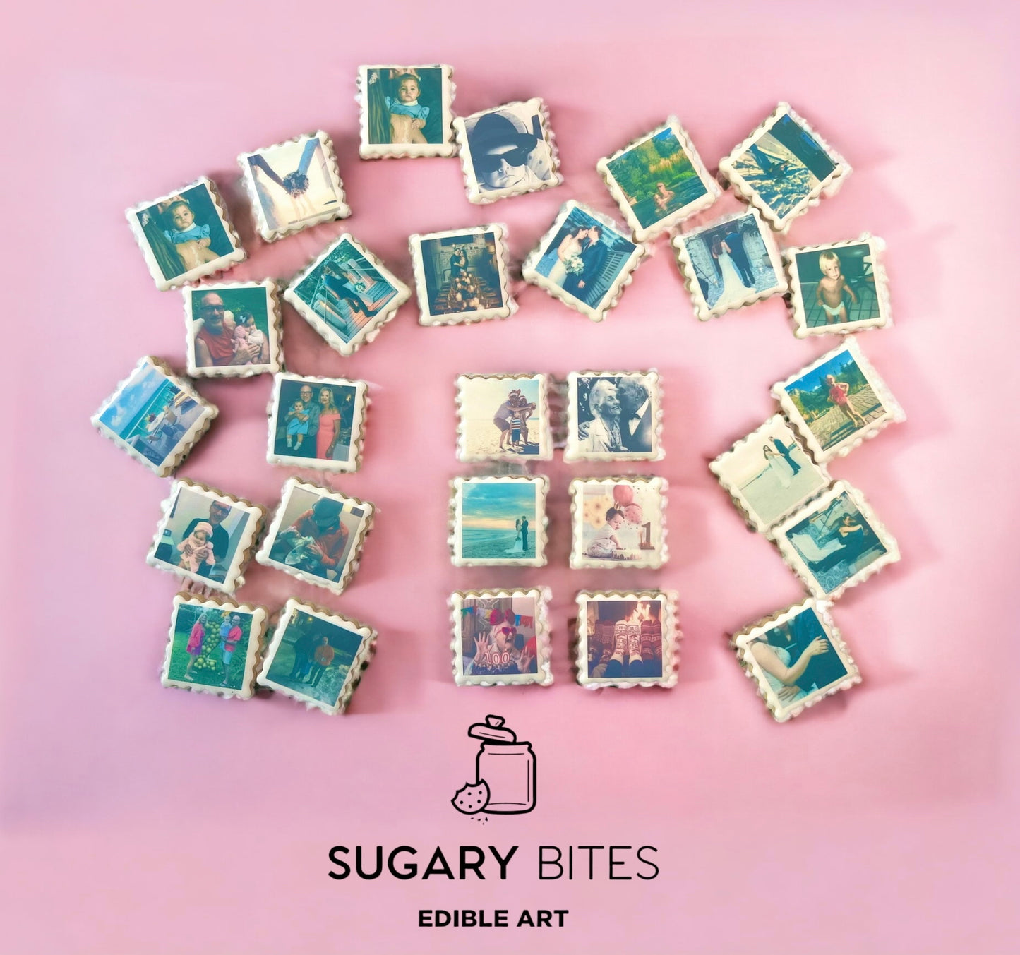 Edible Photo Cookies, Set of 12 Personalized Edible Photo Cookies, Customizable Printed Vanilla Sugar Cookie, Highly Detailed Edible Image!