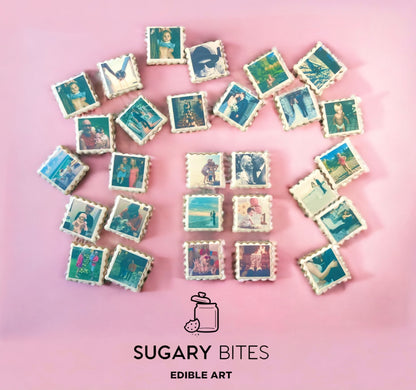 Edible Photo Cookies, Set of 12 Personalized Edible Photo Cookies, Customizable Printed Vanilla Sugar Cookie, Highly Detailed Edible Image!