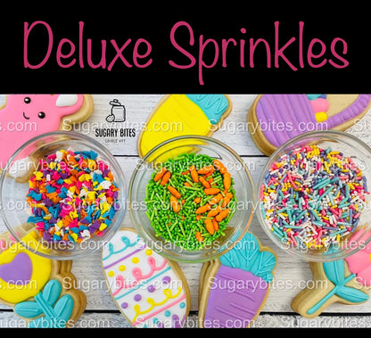 Easter Cookie Decorating Kit, Easter DIY Cookie Kit, **INCLUDES 25 ITEMS** (Large Cookies), Included Deluxe Sprinkles