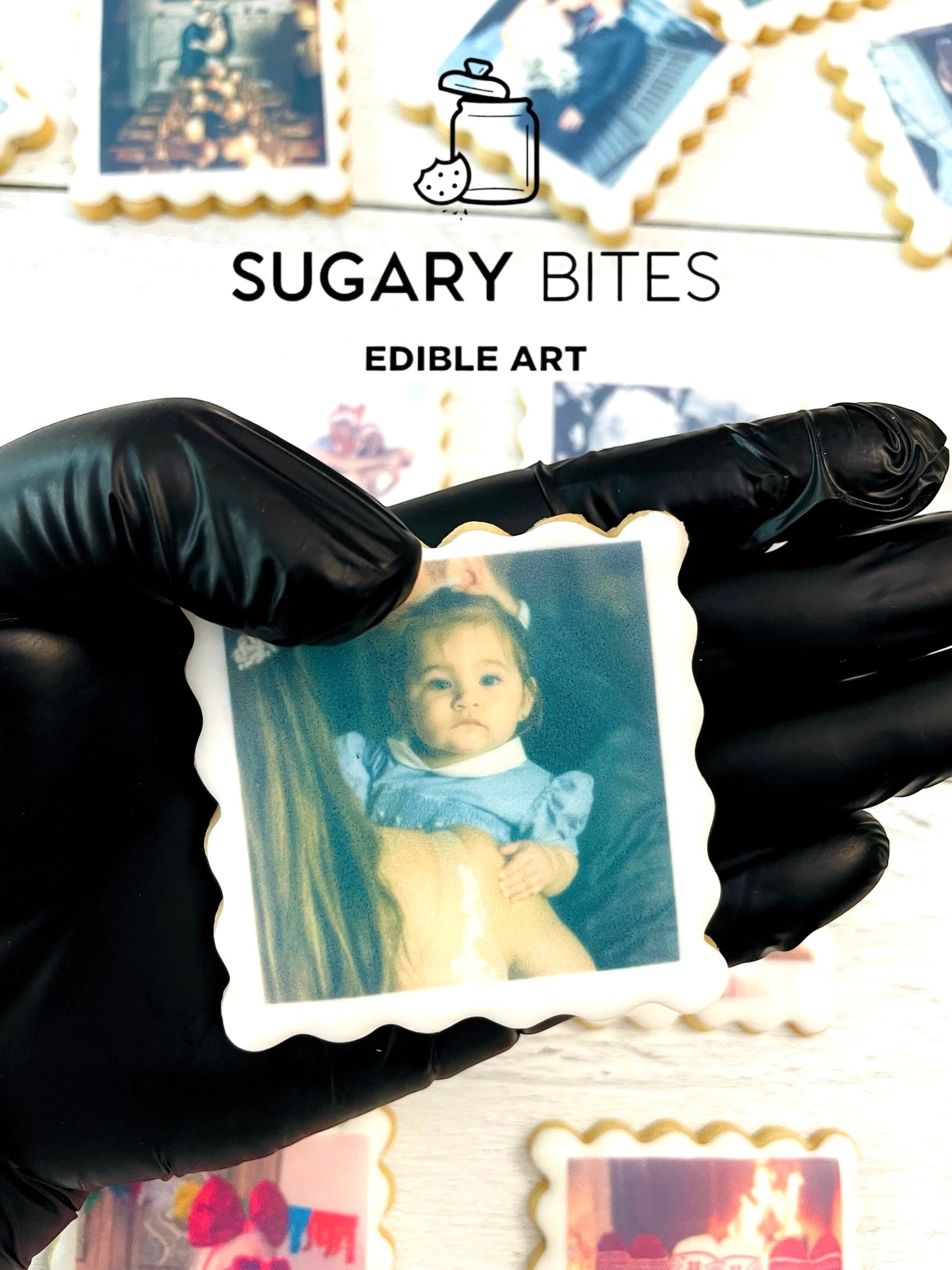 Edible Photo Cookies, Set of 12 Personalized Edible Photo Cookies, Customizable Printed Vanilla Sugar Cookie, Highly Detailed Edible Image!