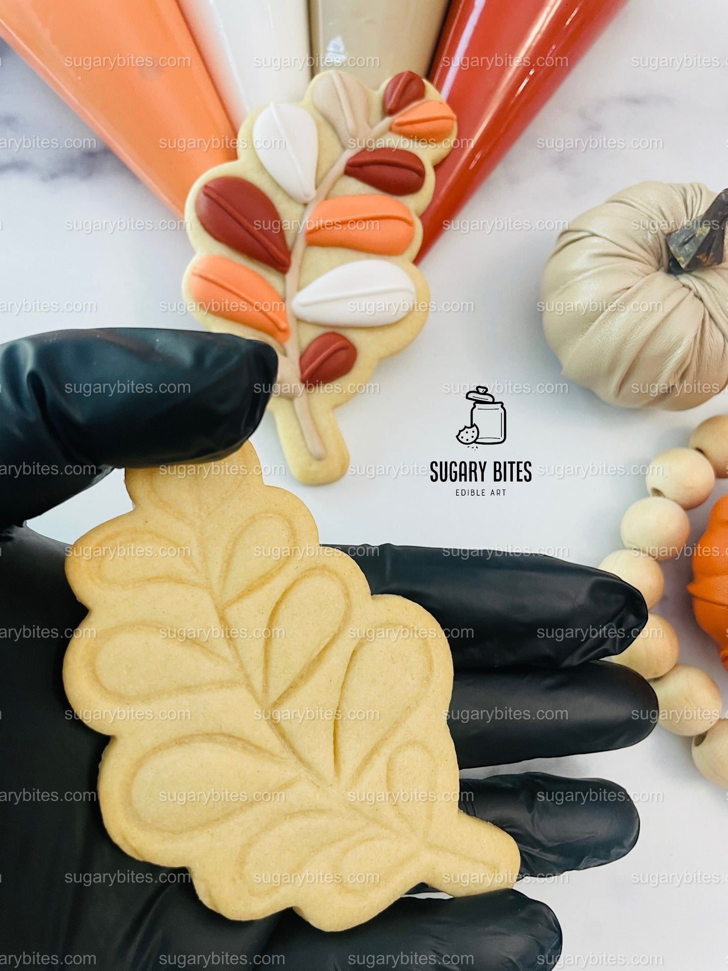 Fall Cookie Decorating Kit, ***INCLUDES 24 ITEMS*** Zoom Party Favors, Assorted Shaped Cookie Kit, (Large Cookies)