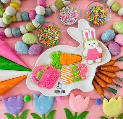 Easter Cookie Decorating Kit, DIY Spring Sugar Cookie Decorating Kit, **INCLUDES 24 ITEMS**, (Large Cookies)… with Deluxe Sprinkles!!!
