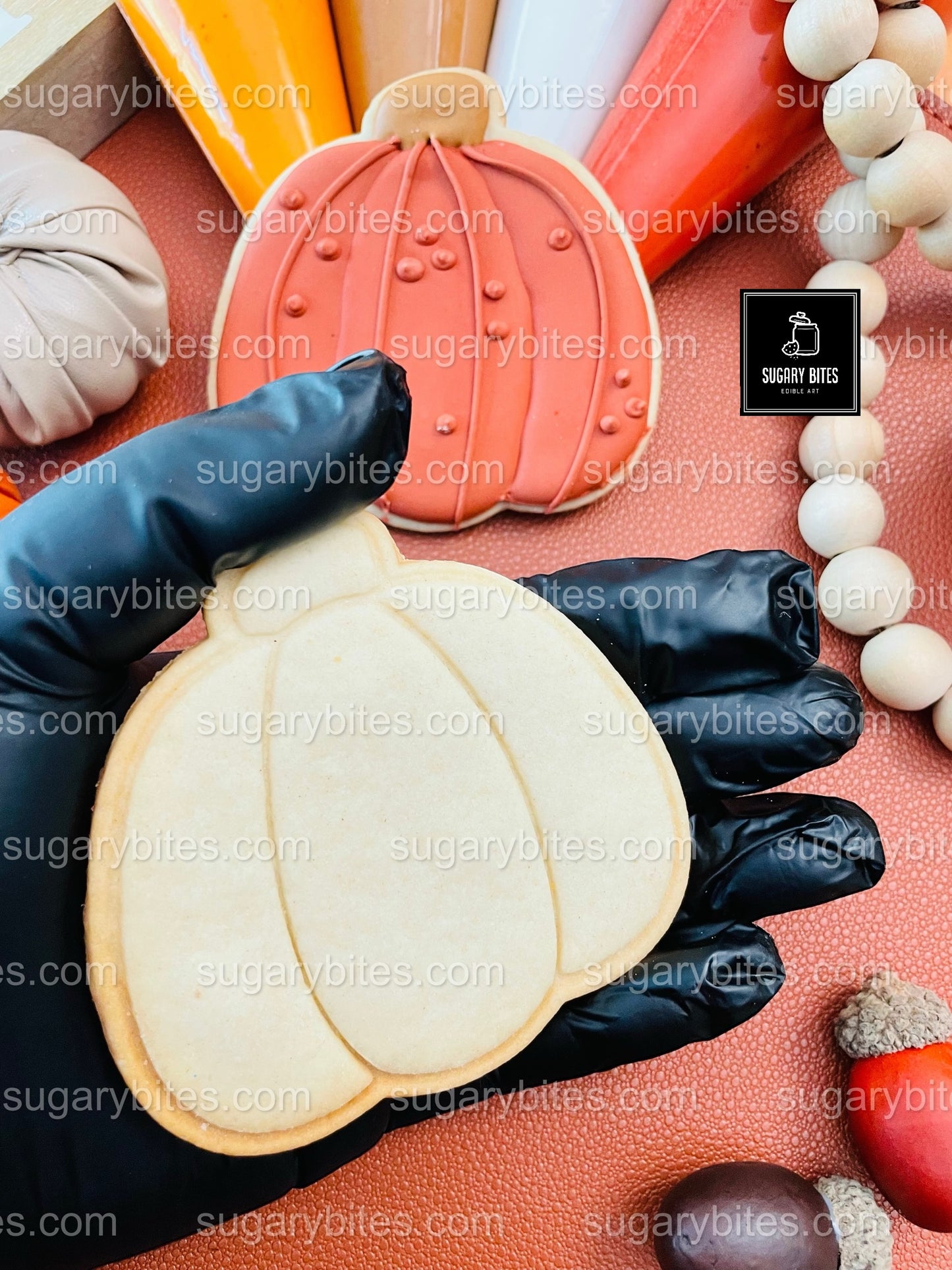 Fall Cookie Decorating Kit, ***INCLUDES 24 ITEMS*** Thanksgiving Cookies, Assorted Shaped Cookie Kit, (Large Cookies)