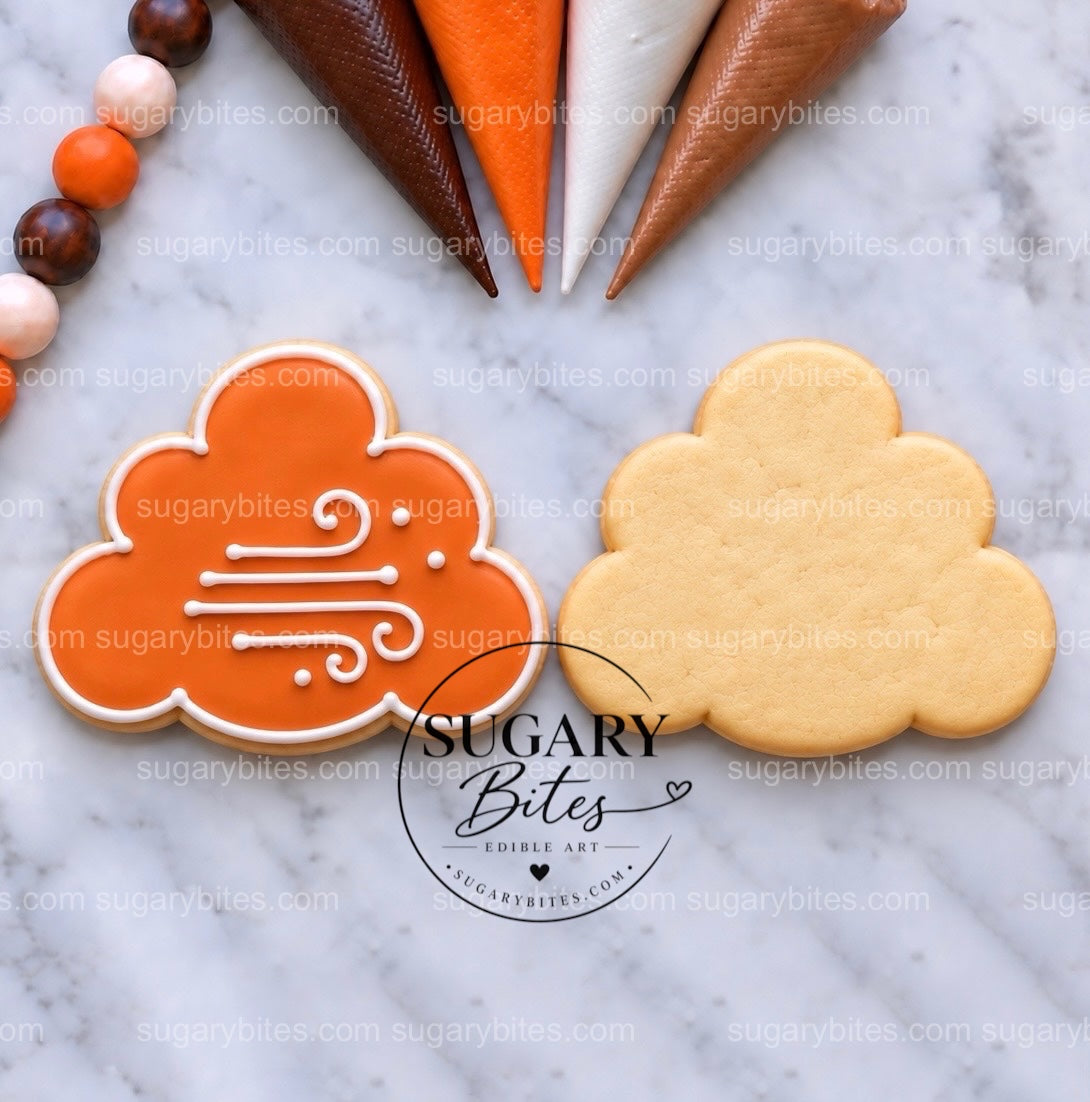 Fall Cookie Decorating Kit, Fall Cookies, 12 Undecorated Cookies, 4 Icing Bags, Sprinkles, Ready-to-Use DIY Activity