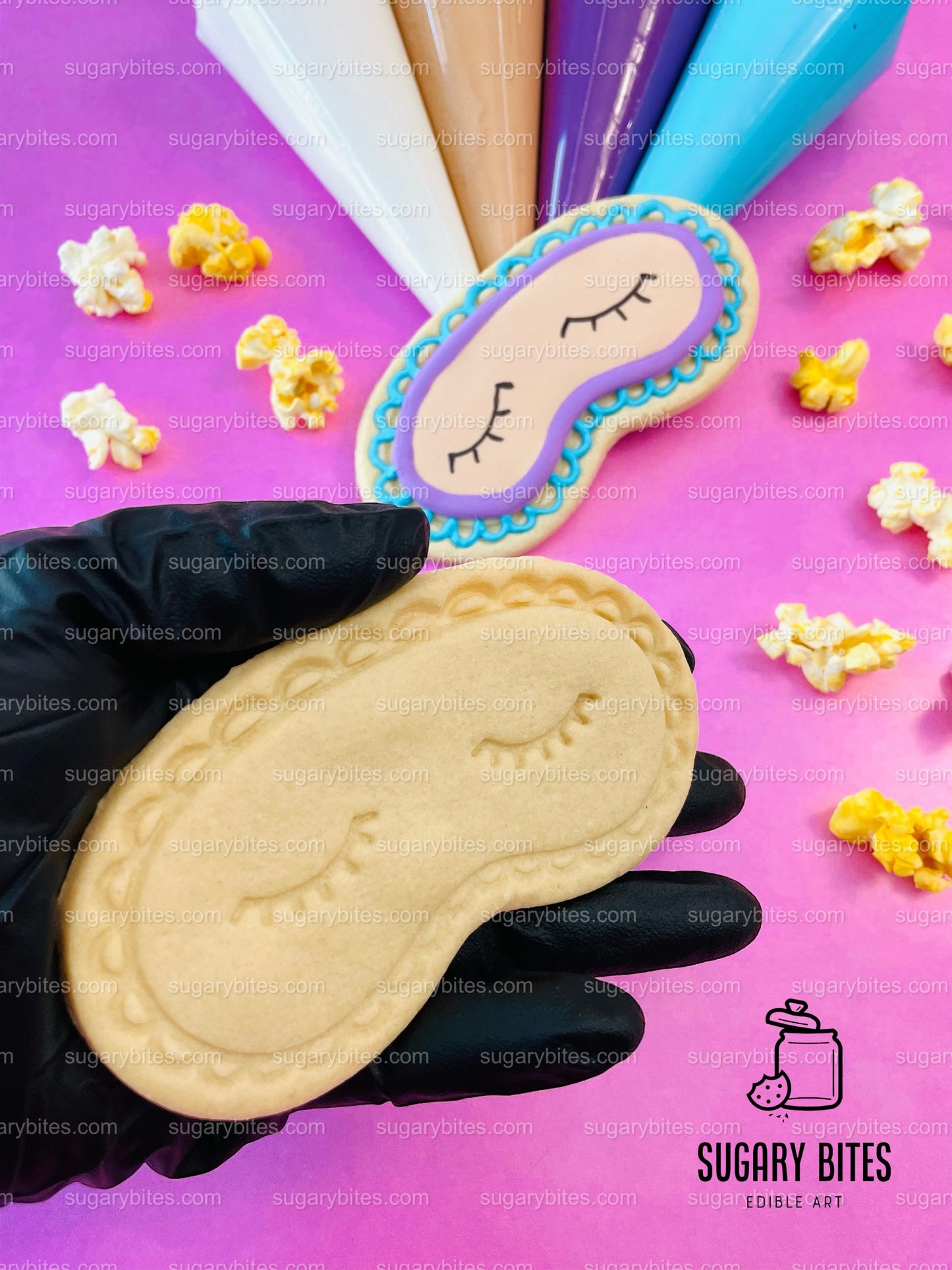 Pajama Party Cookie Decorating Kit, DIY Slumber Sugar Cookie Kit, **INCLUDES 24 ITEMS**, (Jumbo Large Cookies)… with Deluxe Sprinkles!!!