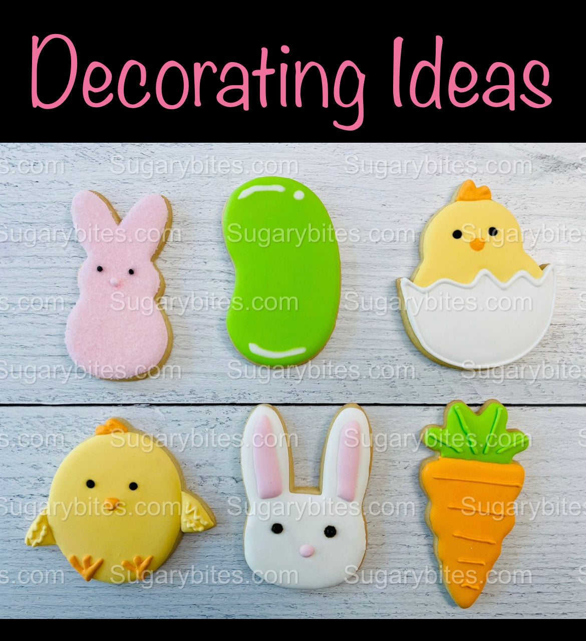 Easter Cookie Decorating Kit, Easter DIY Cookie Kit, **INCLUDES 25 ITEMS** (Large Cookies), Included Deluxe Sprinkles