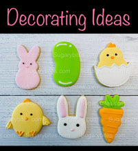 Load image into Gallery viewer, Easter Cookie Decorating Kit, Easter DIY Cookie Kit, **INCLUDES 25 ITEMS** (Large Cookies), Included Deluxe Sprinkles
