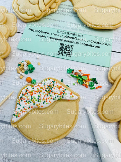 St Patricks Day Cookie Decorating Kit St. Patrick’s Day DIY Cookie Kit, **INCLUDES 23 ITEMS** (Large Cookies), Included Deluxe Sprinkles