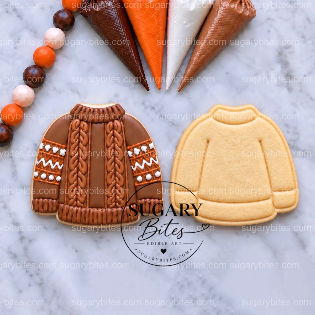 Fall Cookie Decorating Kit, Fall Cookies, 12 Undecorated Cookies, 4 Icing Bags, Sprinkles, Ready-to-Use DIY Activity