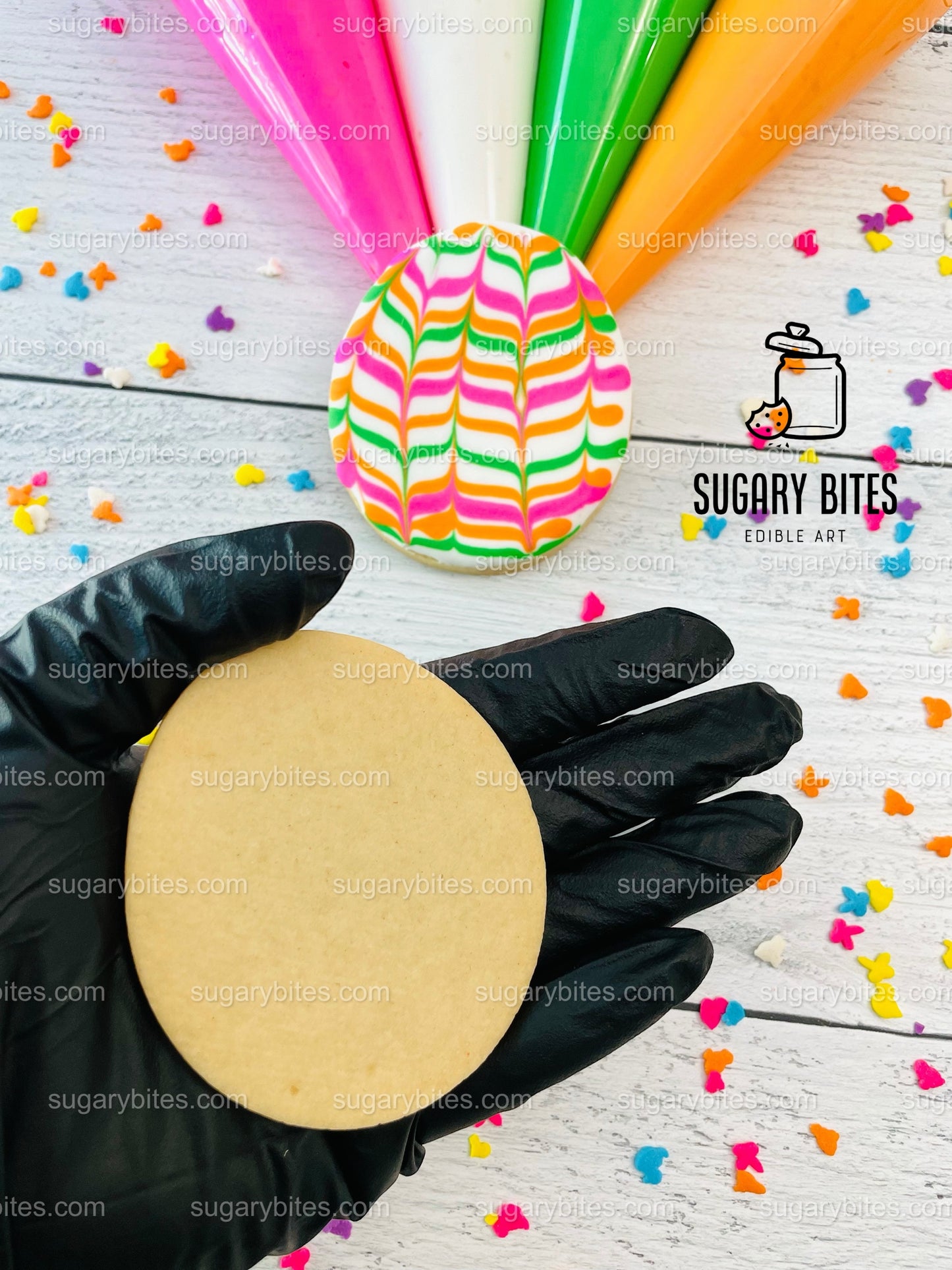 Easter Cookie Decorating Kit, DIY Spring Sugar Cookie Decorating Kit, **INCLUDES 24 ITEMS**, (Large Cookies)… with Free Bonus!!!