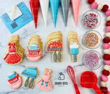 Load image into Gallery viewer, Baking Themed Cookie Decorating Kit, DIY Baking Sugar Cookie Kit, **INCLUDES 24 ITEMS**, (Large Cookies)… with Deluxe Sprinkles!!!
