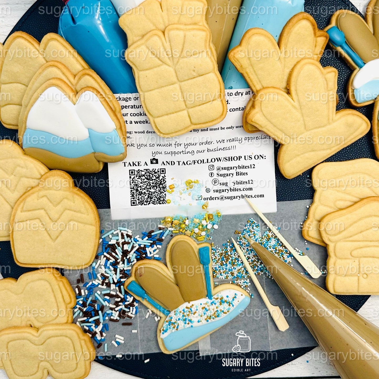 Winter Cookie Kit, Winter Wonderland Cookie Decorating Kit, DIY Christmas Cookie Set | Holiday Activity | Snow Theme Cookies | Holiday Kit