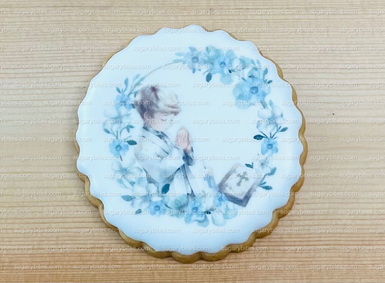 Baptism, Christening, Communion Cookies, First Communion, Custom First Communion, Communion Cookies (12 Decorated Cookies)