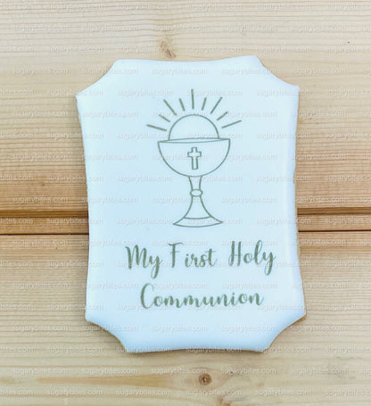Baptism, Christening, Communion Cookies, First Communion, Custom First Communion, Communion Cookies (12 Decorated Cookies)