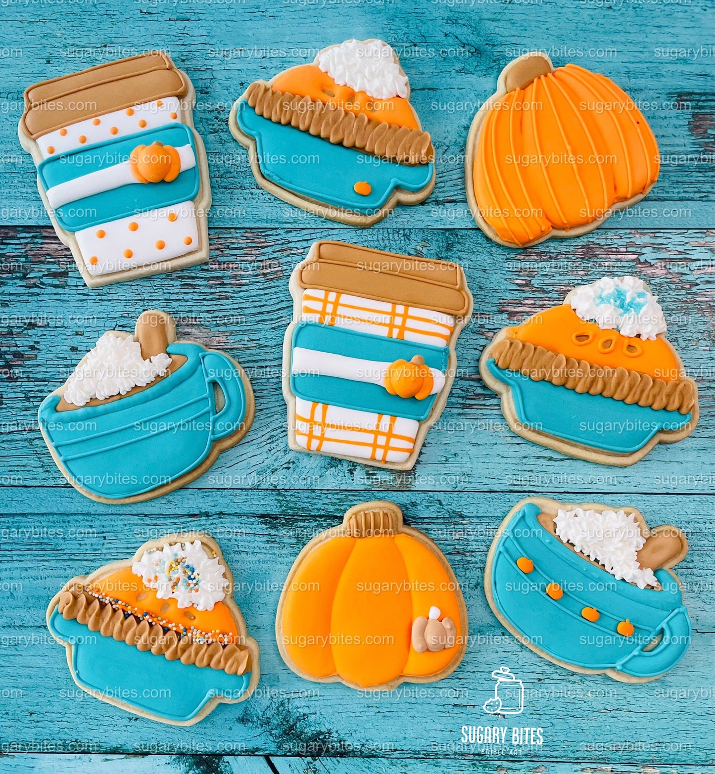 Fall Cookie Decorating Kit, Thanksgiving DIY Cookie Kit, (Large Cookies) ***INCLUDES 24 ITEMS*** With 4 Icing Bags & 3 Deluxe Sprinkle!!