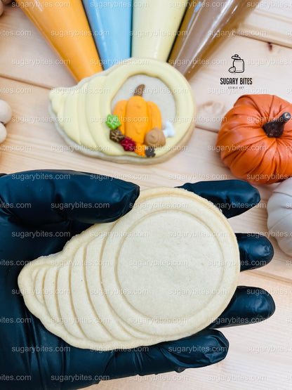 Thanksgiving Cookie Decorating Kit, ***INCLUDES 24 ITEMS*** Zoom Party Favors, Assorted Shaped Cookie Kit, (Large Cookies)