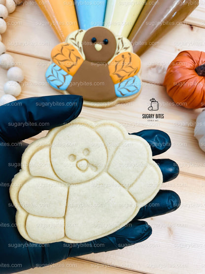 Thanksgiving Cookie Decorating Kit, ***INCLUDES 24 ITEMS*** Zoom Party Favors, Assorted Shaped Cookie Kit, (Large Cookies)