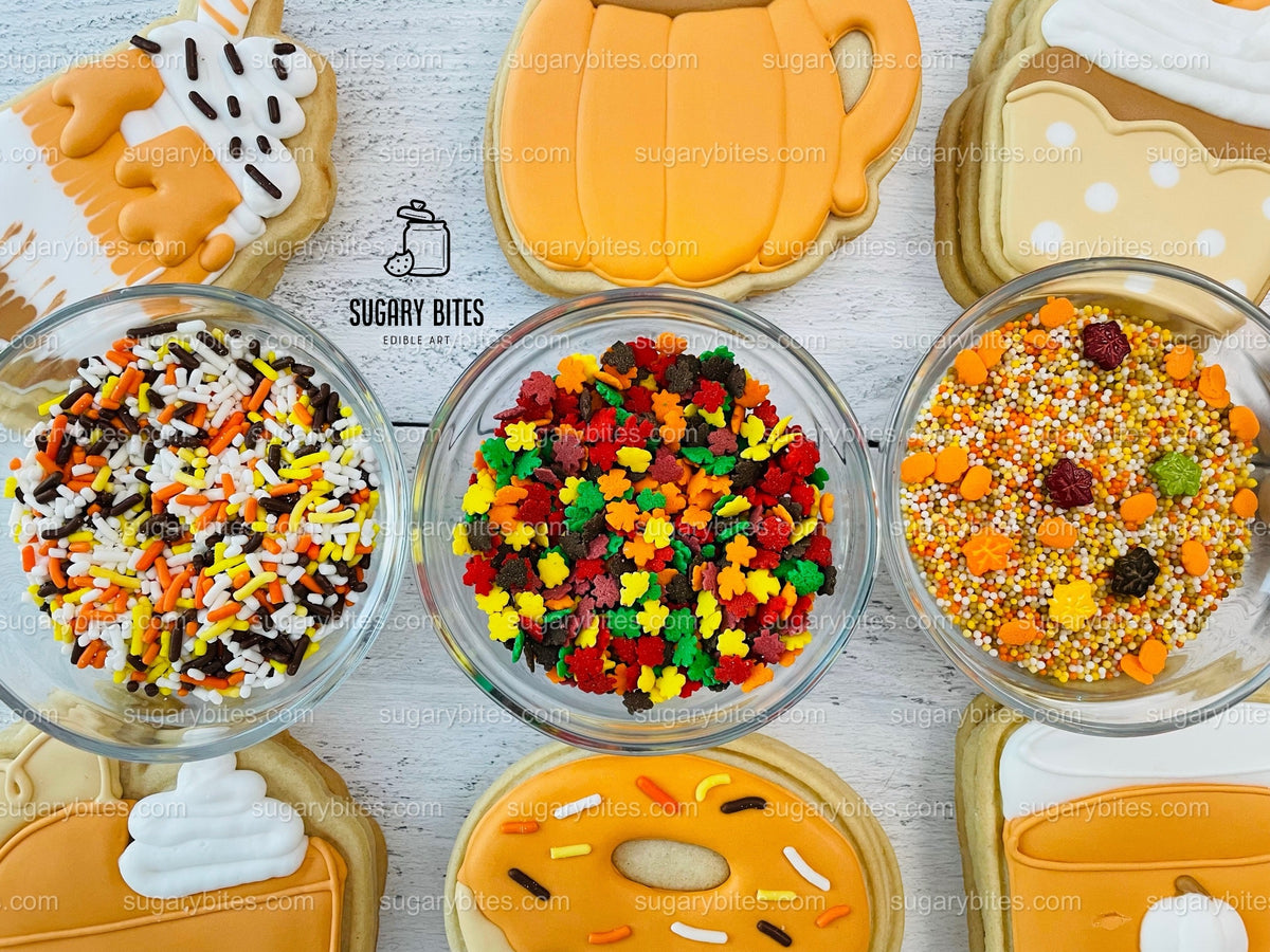 Fall Cookie Decorating Kit, Thanksgiving DIY Cookie Kit, Fall Cookies, Thanksgiving Cookies, ***INCLUDES 24 ITEMS*** (Large Cookies)