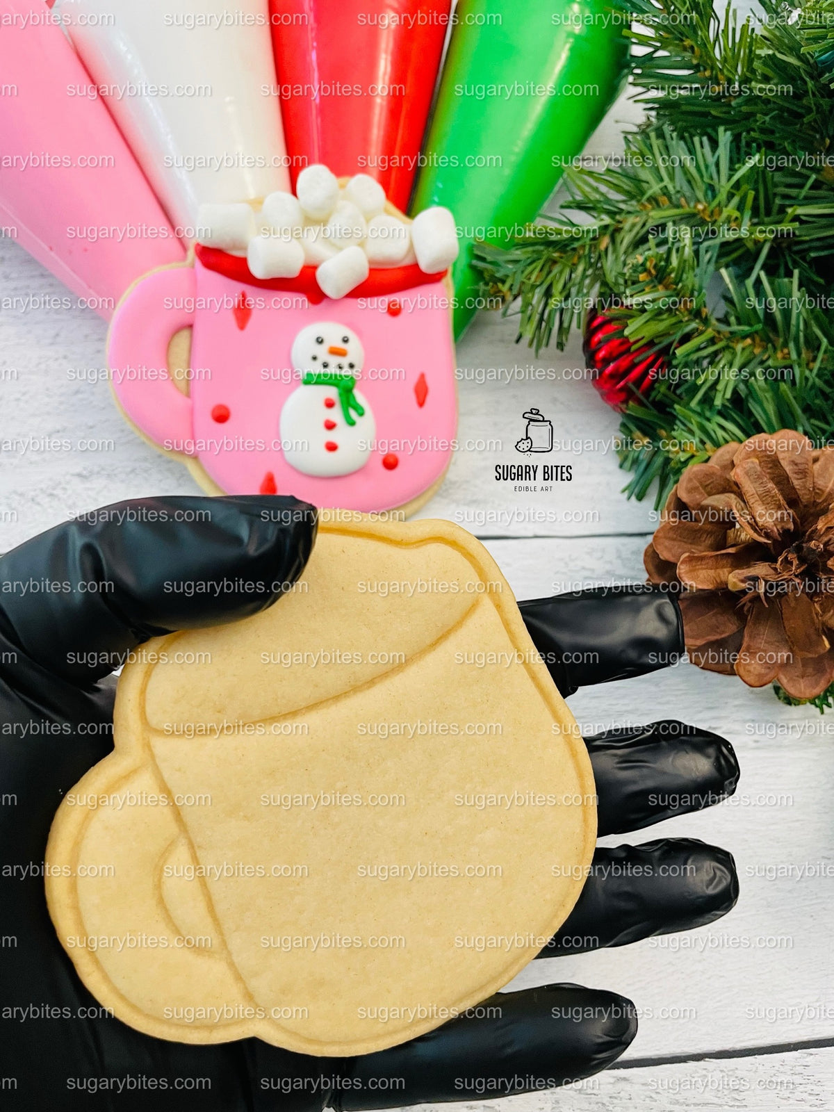Winter Cookie Decorating Kit, Christmas DIY Cookie Kit, (Large Cookies) ***INCLUDES 24 ITEMS*** With 4 Icing Bags & 3 Deluxe Sprinkle!!!