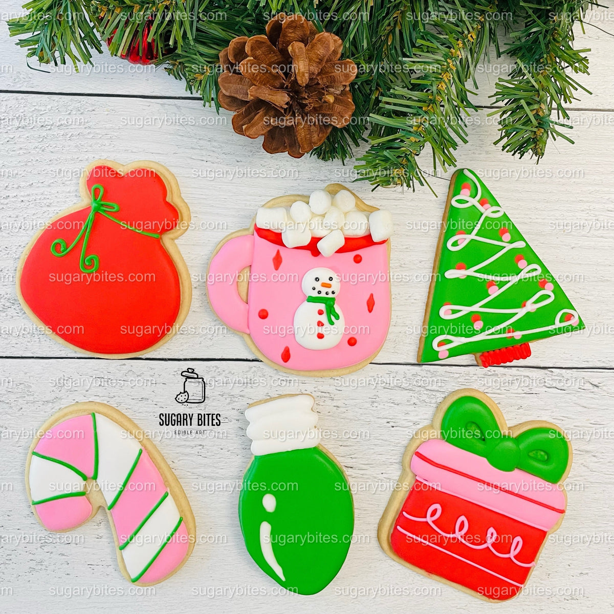 Winter Cookie Decorating Kit, Christmas DIY Cookie Kit, (Large Cookies) ***INCLUDES 24 ITEMS*** With 4 Icing Bags & 3 Deluxe Sprinkle!!!