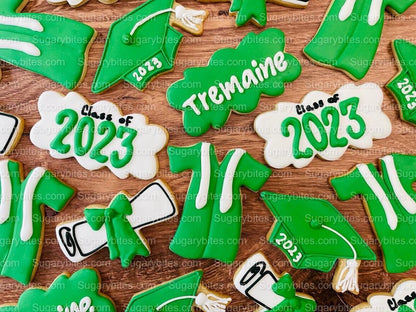 Graduation Cookies, Graduation Party, (Large Cookies), includes 12 decorated cookies!!
