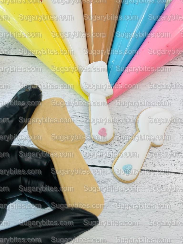 Ice Cream Cookie Decorating Kit, DIY Decorating Cookies Kit, (Large Cookies), **INCLUDES 24 ITEMS**, with 4 Icing Bags!