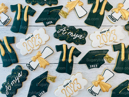 Graduation Cookies, Graduation Party, (Large Cookies), includes 12 decorated cookies!