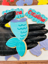 Load image into Gallery viewer, Under the Sea Decorated Cookies, Party, (Large Cookies), includes 12 decorated cookies!
