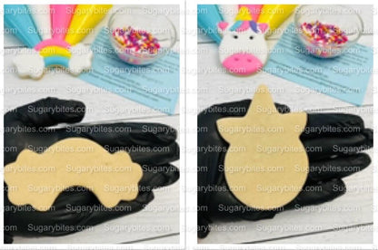 Unicorn Cookie Decorating Kit, DIY Unicorn Sugar Cookie Decorating Kit, **INCLUDES 25 ITEMS**, (Large Cookies)… with Free Bonus!!!….. FREE BONUS!!