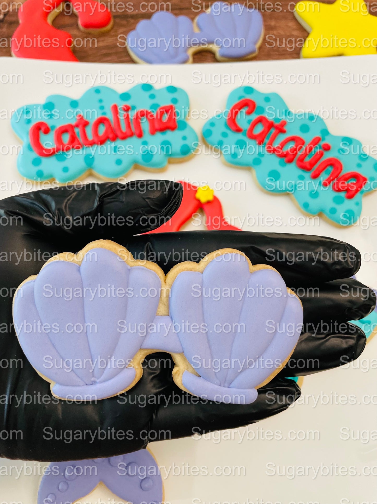 Under the Sea Decorated Cookies, Party, (Large Cookies), includes 12 decorated cookies!