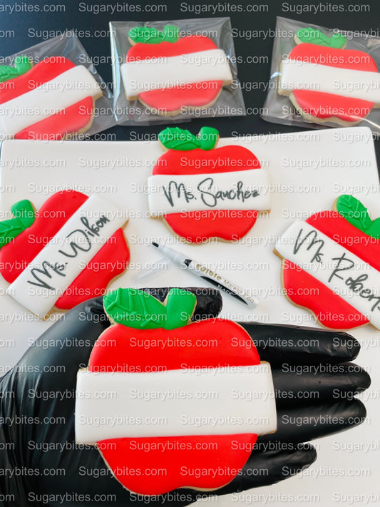 Back to School Cookies | Teacher Appreciation Cookies | Apple cookies | Graduation Cookies | School Cookies … includes a EDIBLE MARKER!