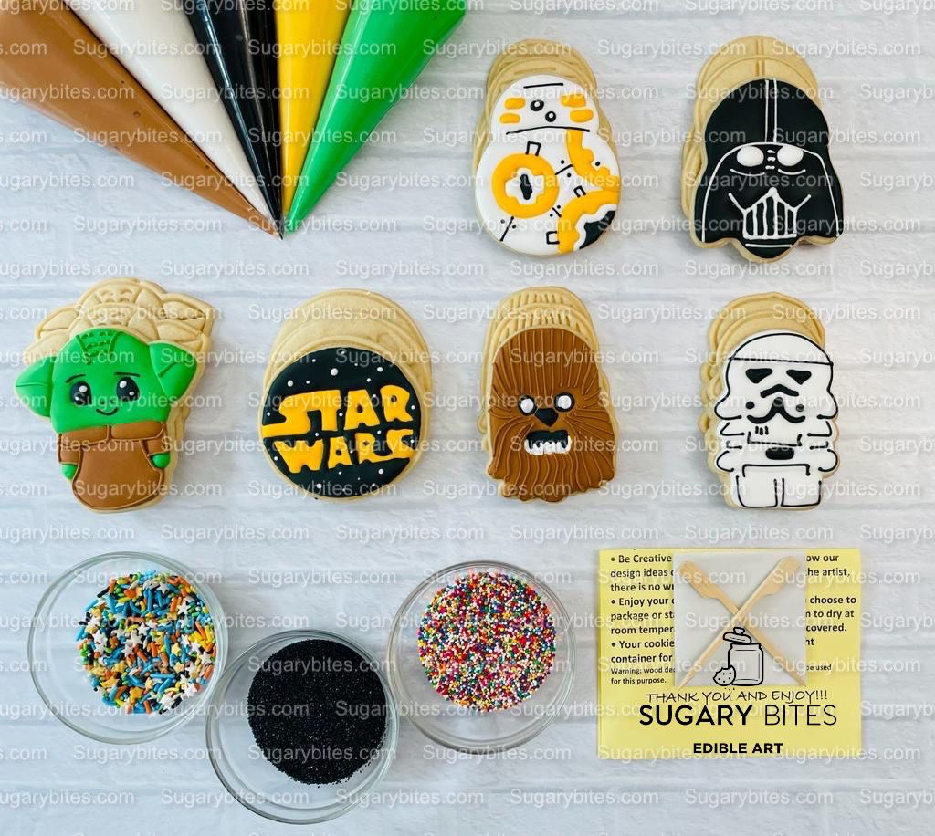 Cookie Decorating Kit, *INCLUDES 26 ITEMS* (Large Cookies) …… with 5 Icing bags and 3 Deluxe Sprinkles!!