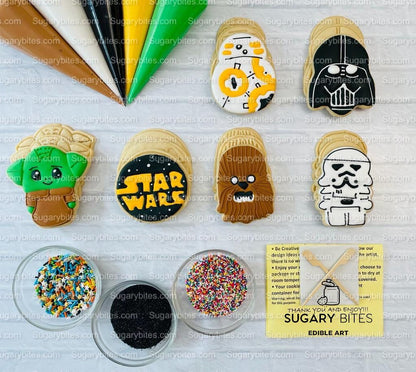 Cookie Decorating Kit, *INCLUDES 26 ITEMS* (Large Cookies) …… with 5 Icing bags and 3 Deluxe Sprinkles!!