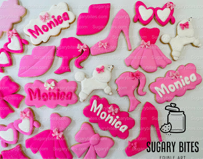 Pink Cookies, Party Favors, (Large Decorated Cookies), includes 14 decorated cookies!