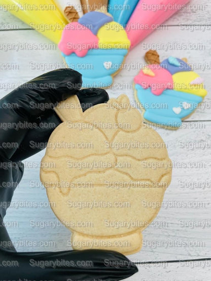 Ice Cream Cookie Decorating Kit, DIY Decorating Cookies Kit, (Large Cookies), **INCLUDES 24 ITEMS**, with 4 Icing Bags!