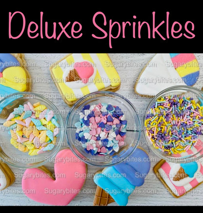 Ice Cream Cookie Decorating Kit, DIY Decorating Cookies Kit, (Large Cookies), **INCLUDES 24 ITEMS**, with 4 Icing Bags!