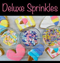 Load image into Gallery viewer, Ice Cream Cookie Decorating Kit, DIY Decorating Cookies Kit, (Large Cookies), **INCLUDES 24 ITEMS**, with 4 Icing Bags!
