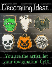 Load image into Gallery viewer, Halloween Cookie Decorating Kit, DIY Cookie Kit, (Large Cookies) ***INCLUDES 24 ITEMS*** With 4 Icing Bags &amp; 3 Deluxe Sprinkle!
