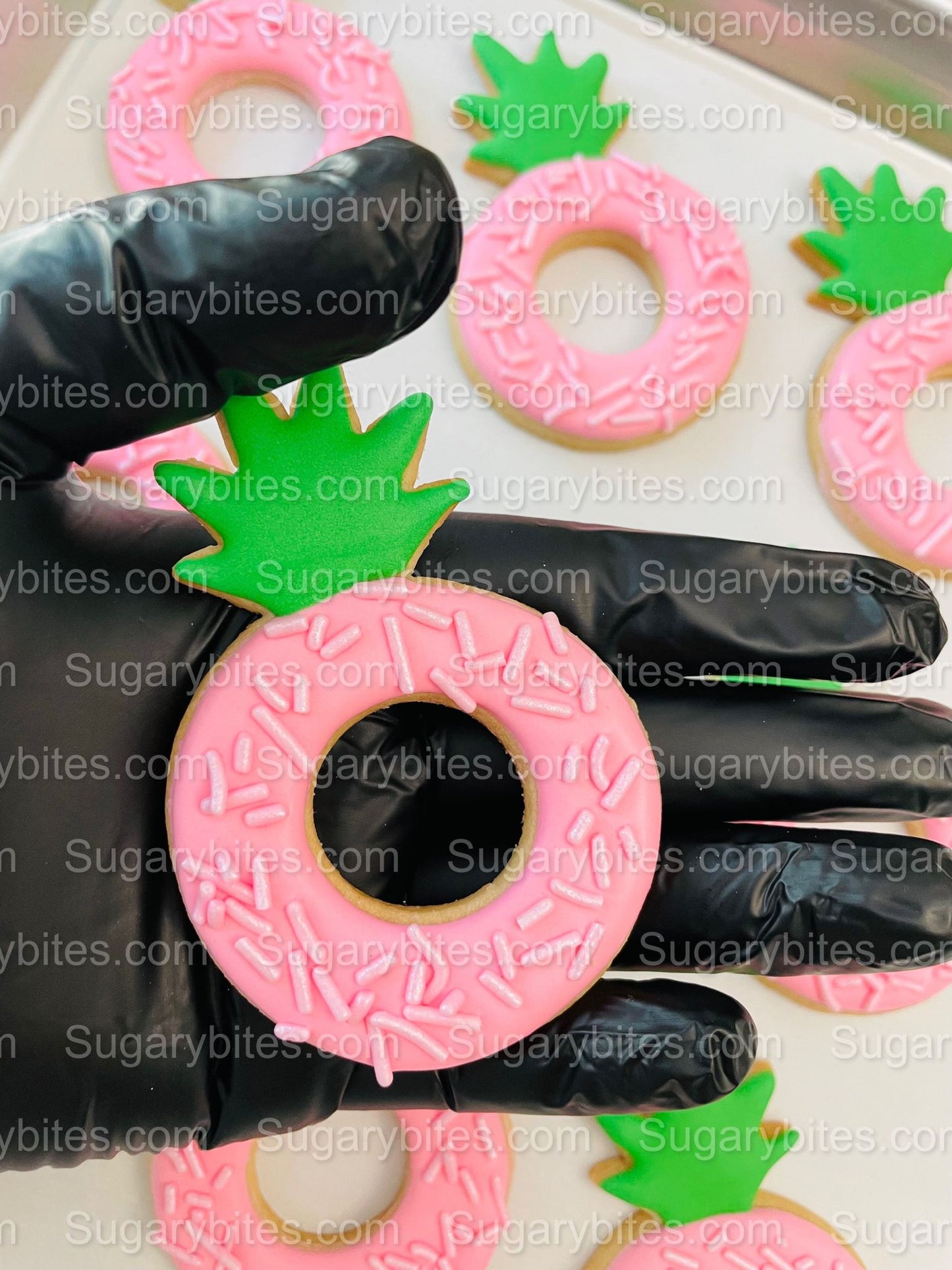 Pineapple Cookies, Pineapple Party, Includes 12 decorated cookies!!