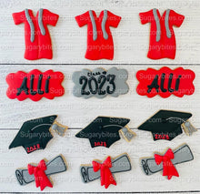 Load image into Gallery viewer, Graduation Cookies, Graduation Party, (Large Cookies), includes 12 decorated cookies!
