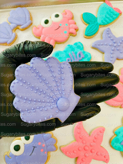 Mermaid Cookies, Mermaid Party, (Large Cookies), includes 12 decorated cookies!