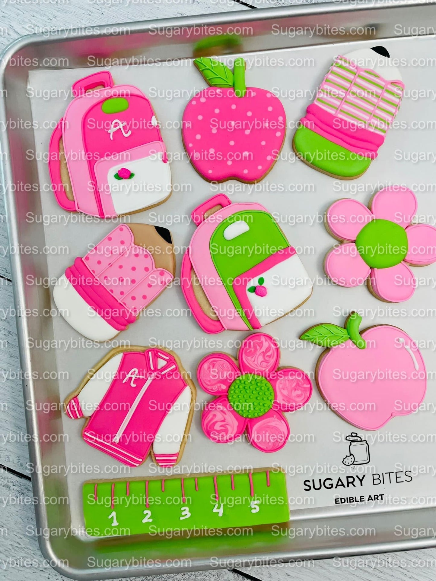 Back to school Cookies, Doll Cookies, Teacher’s appreciation cookies, Doll DIY Cookie Decorating Kit, **INCLUDES 24 ITEMS**, (Large Cookies)