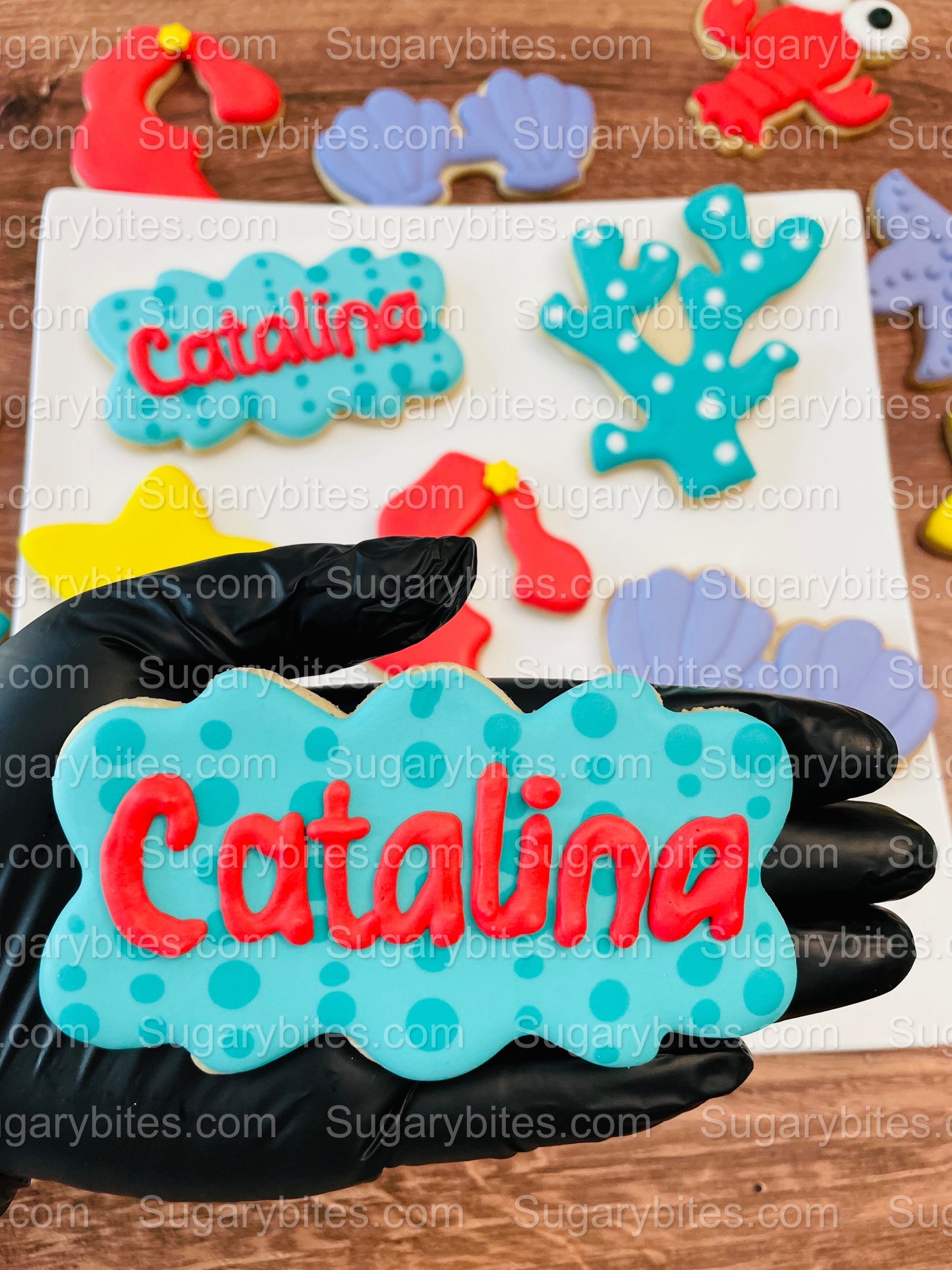 Under the Sea Decorated Cookies, Party, (Large Cookies), includes 12 decorated cookies!